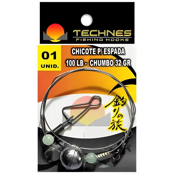 Chicote Technes para Mar c/ chumbo 100 Lbs