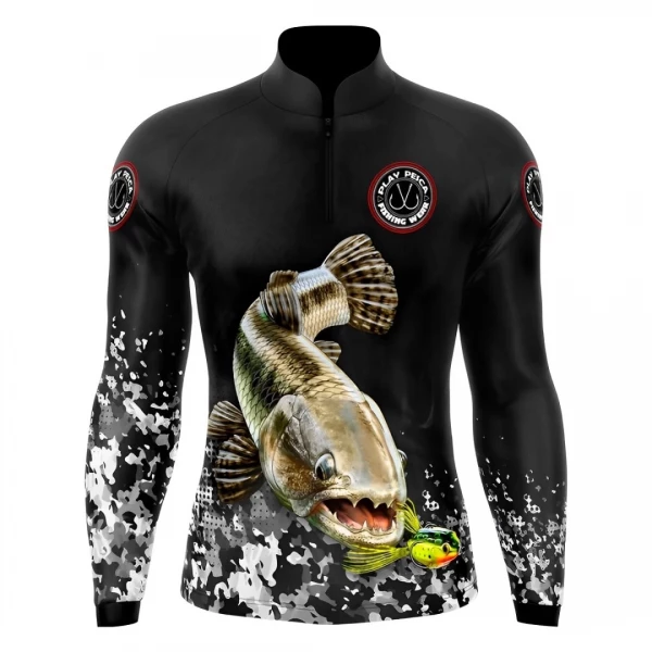 Camisa de Pesca Traira Cinza