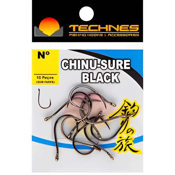 Anzol Technes Chinusure Black sem Farpa