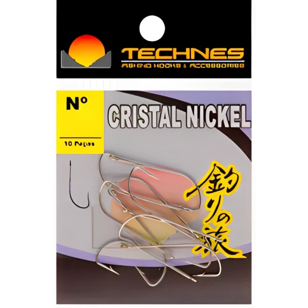 Anzol Technes Cristal Nickel - Haste Longa