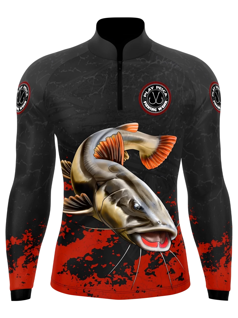 Camisa de Pesca Pira Vermelha